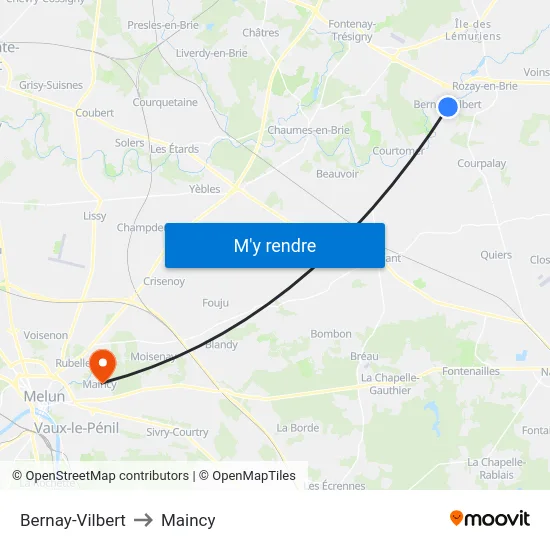 Bernay-Vilbert to Maincy map