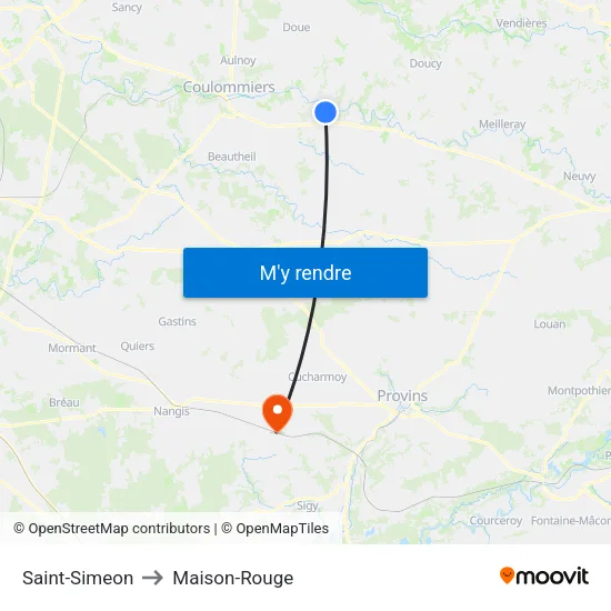 Saint-Simeon to Maison-Rouge map