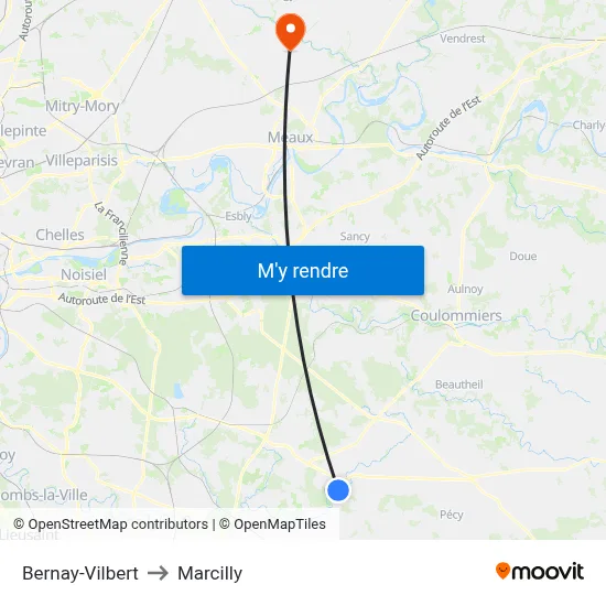 Bernay-Vilbert to Marcilly map