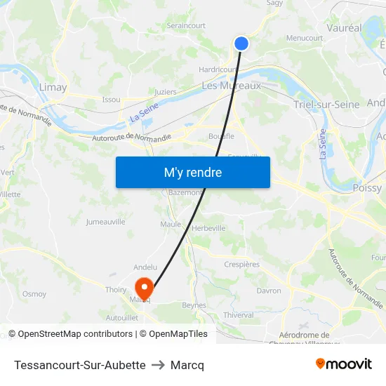 Tessancourt-Sur-Aubette to Marcq map