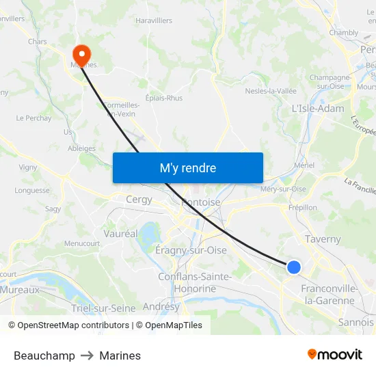 Beauchamp to Marines map