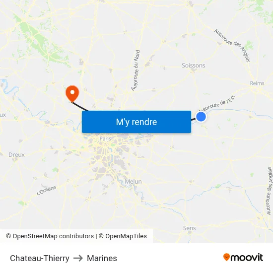 Chateau-Thierry to Marines map