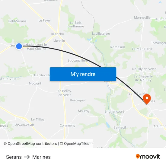 Serans to Marines map