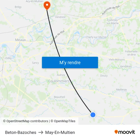 Beton-Bazoches to May-En-Multien map