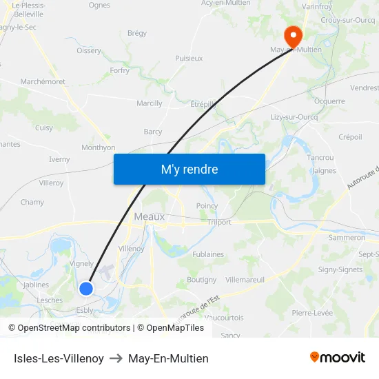 Isles-Les-Villenoy to May-En-Multien map