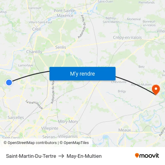 Saint-Martin-Du-Tertre to May-En-Multien map