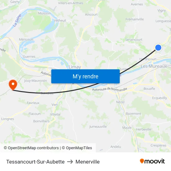 Tessancourt-Sur-Aubette to Menerville map