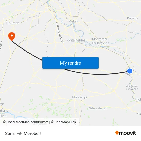 Sens to Merobert map
