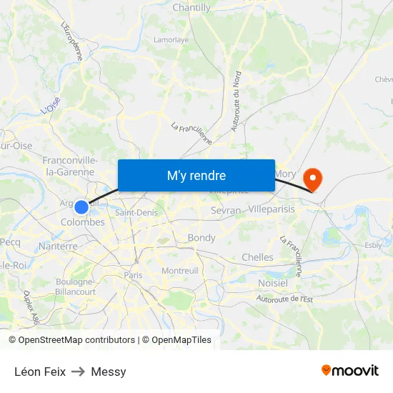 Léon Feix to Messy map