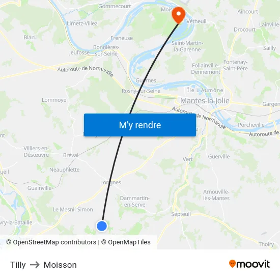 Tilly to Moisson map