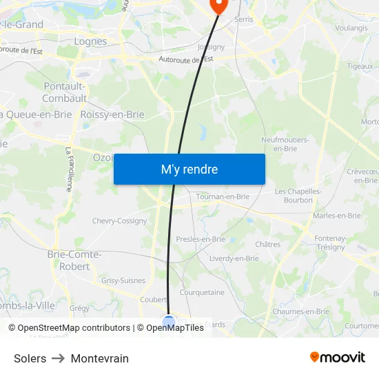 Solers to Montevrain map