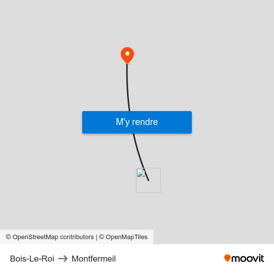 Bois-Le-Roi to Montfermeil map