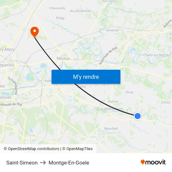Saint-Simeon to Montge-En-Goele map