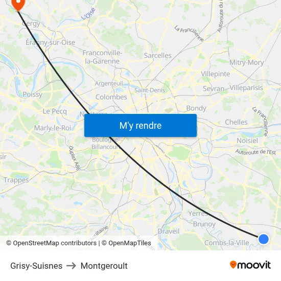 Grisy-Suisnes to Montgeroult map