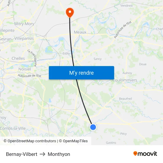 Bernay-Vilbert to Monthyon map