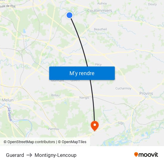 Guerard to Montigny-Lencoup map