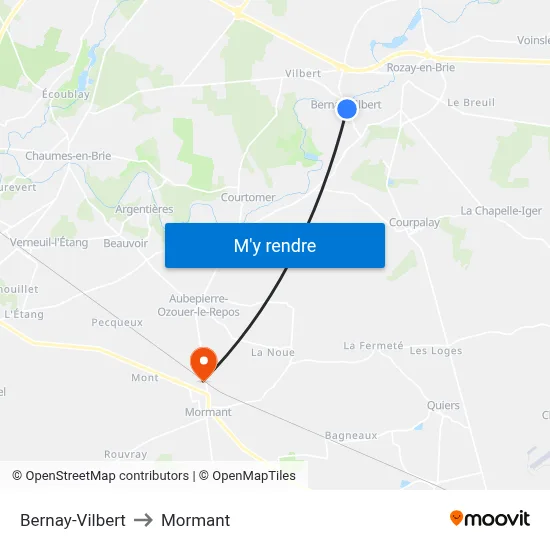 Bernay-Vilbert to Mormant map