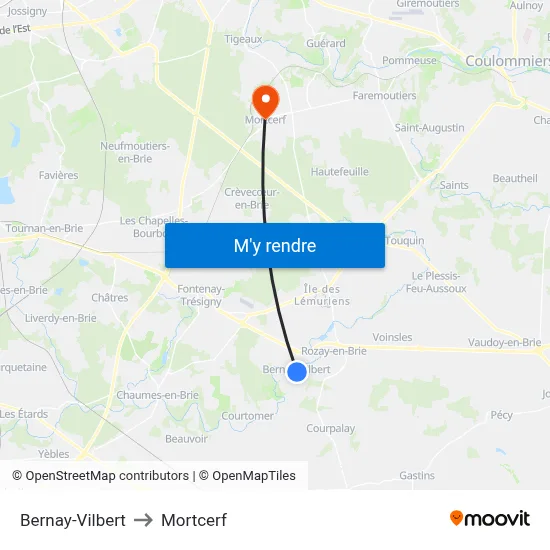 Bernay-Vilbert to Mortcerf map