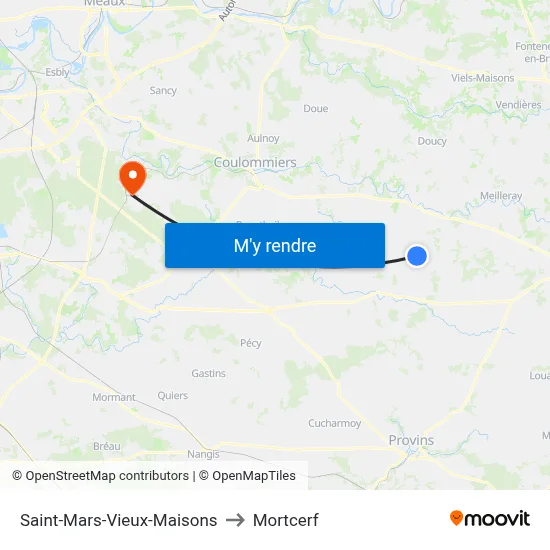 Saint-Mars-Vieux-Maisons to Mortcerf map