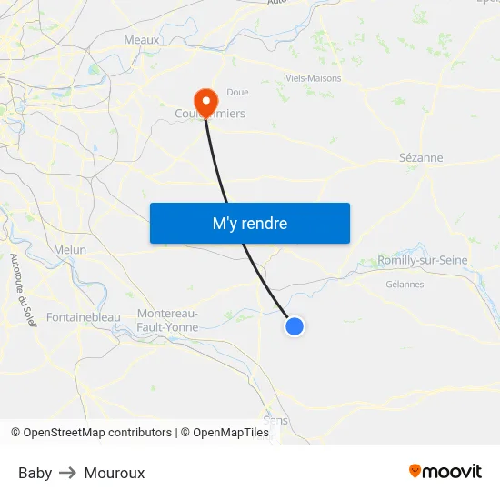 Baby to Mouroux map