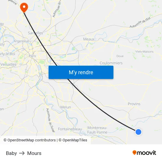 Baby to Mours map