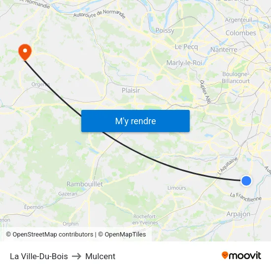 La Ville-Du-Bois to Mulcent map