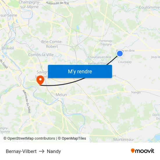 Bernay-Vilbert to Nandy map