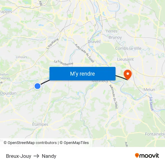 Breux-Jouy to Nandy map