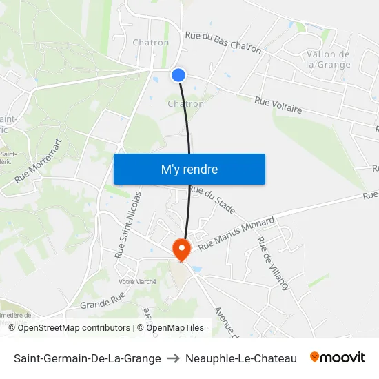 Saint-Germain-De-La-Grange to Neauphle-Le-Chateau map