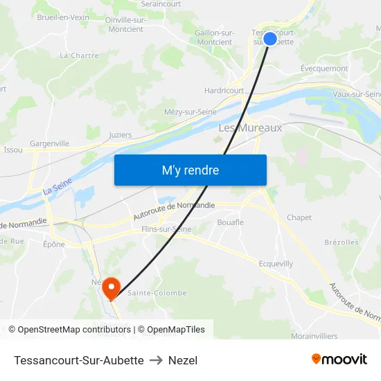Tessancourt-Sur-Aubette to Nezel map