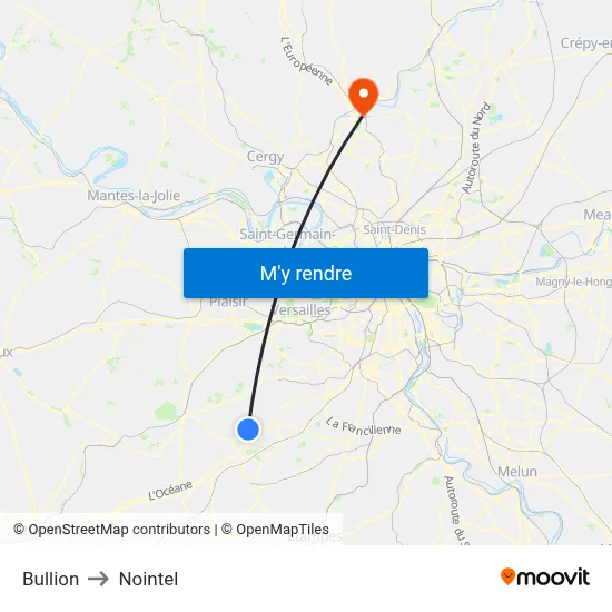 Bullion to Nointel map