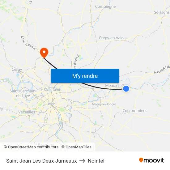 Saint-Jean-Les-Deux-Jumeaux to Nointel map