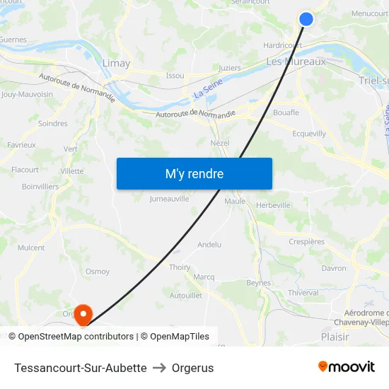 Tessancourt-Sur-Aubette to Orgerus map
