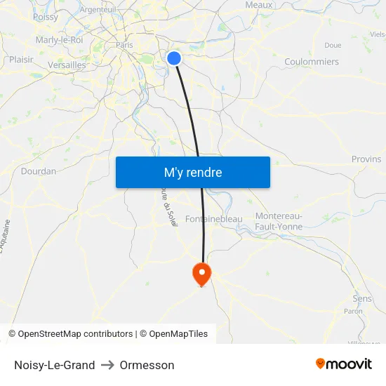 Noisy-Le-Grand to Ormesson map