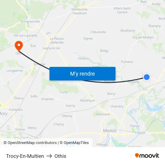 Trocy-En-Multien to Othis map