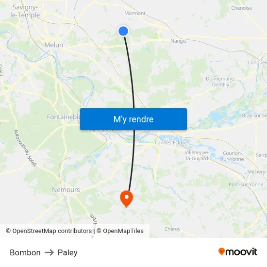 Bombon to Paley map