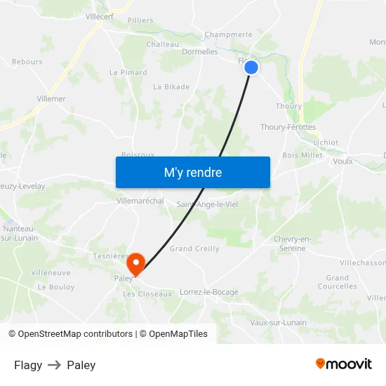 Flagy to Paley map