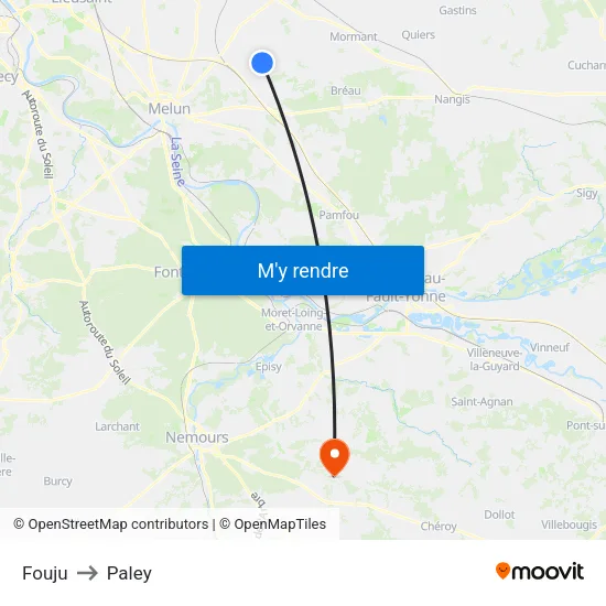Fouju to Paley map