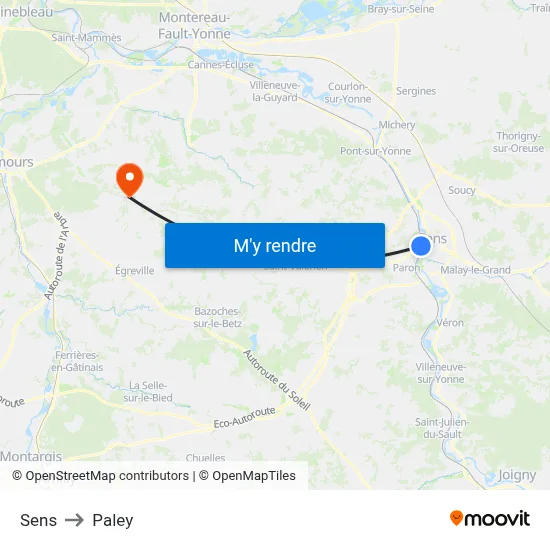 Sens to Paley map