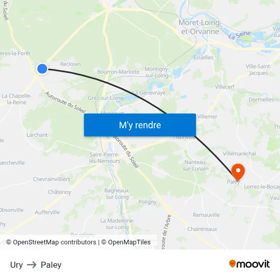 Ury to Paley map