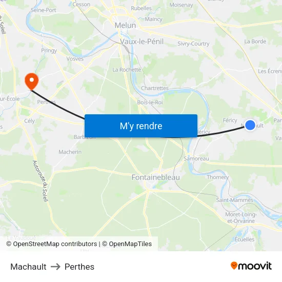 Machault to Perthes map