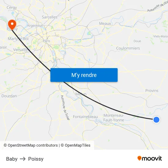Baby to Poissy map