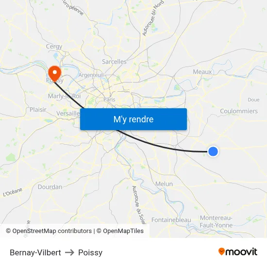 Bernay-Vilbert to Poissy map