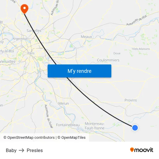 Baby to Presles map