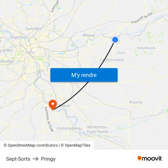 Sept-Sorts to Pringy map