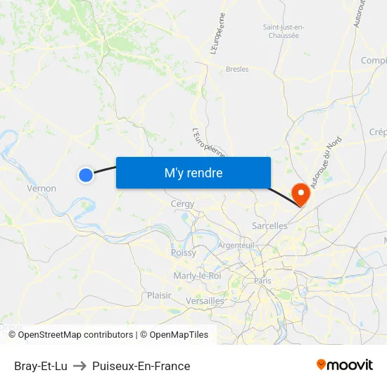 Bray-Et-Lu to Puiseux-En-France map