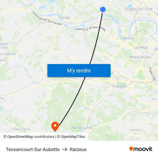 Tessancourt-Sur-Aubette to Raizeux map