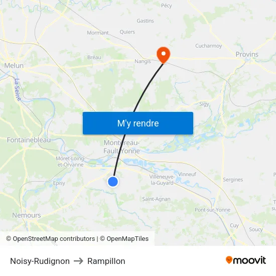 Noisy-Rudignon to Rampillon map