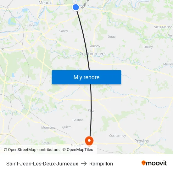 Saint-Jean-Les-Deux-Jumeaux to Rampillon map