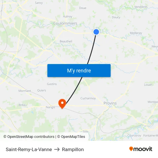 Saint-Remy-La-Vanne to Rampillon map